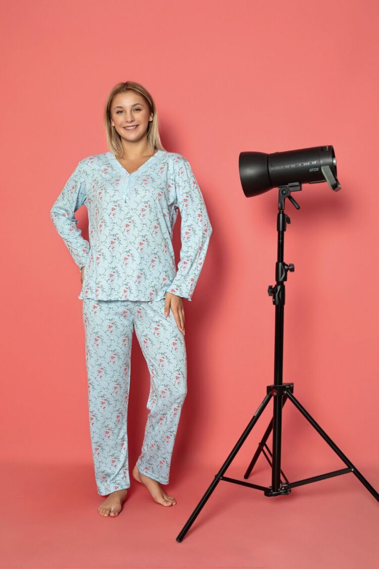 Kadın Bambu İnterlok Pijama Takımı