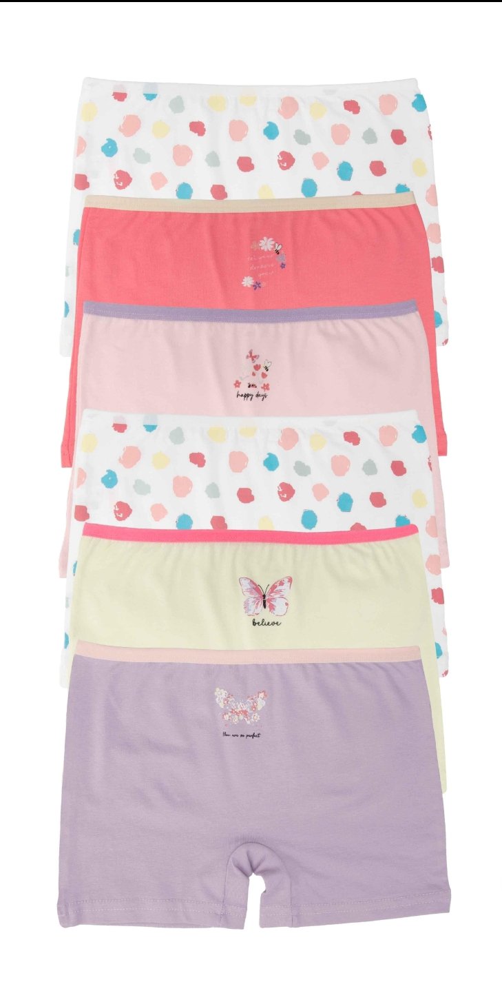 Çocuk Boxer Külot 6 lı Paket Desenli