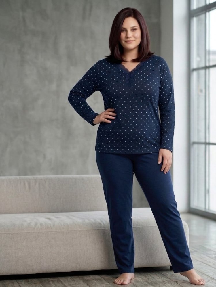 Büyük Beden Bambu Pijama Takımı