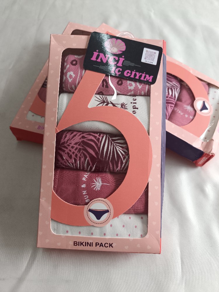 5 li Pamuklu Kadın Slip Külot
