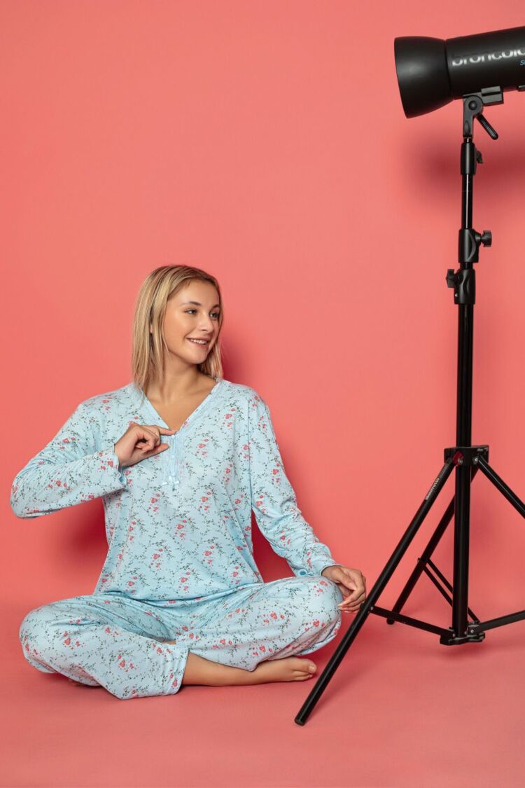 Kadın Bambu İnterlok Pijama Takımı
