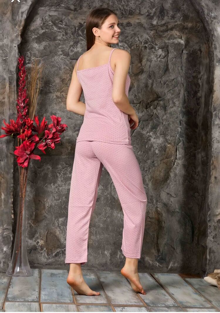 Kadın Askılı Penye Pijama Takımı