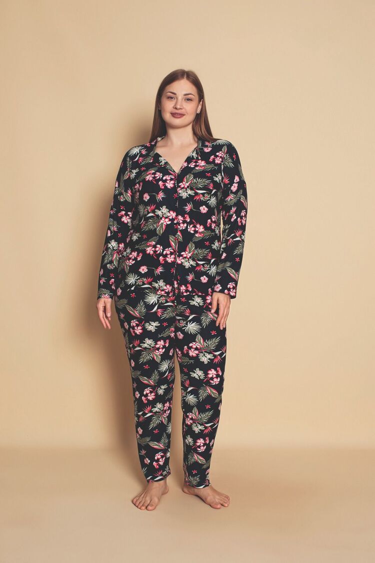 Büyük Beden Süet Pijama Takımı