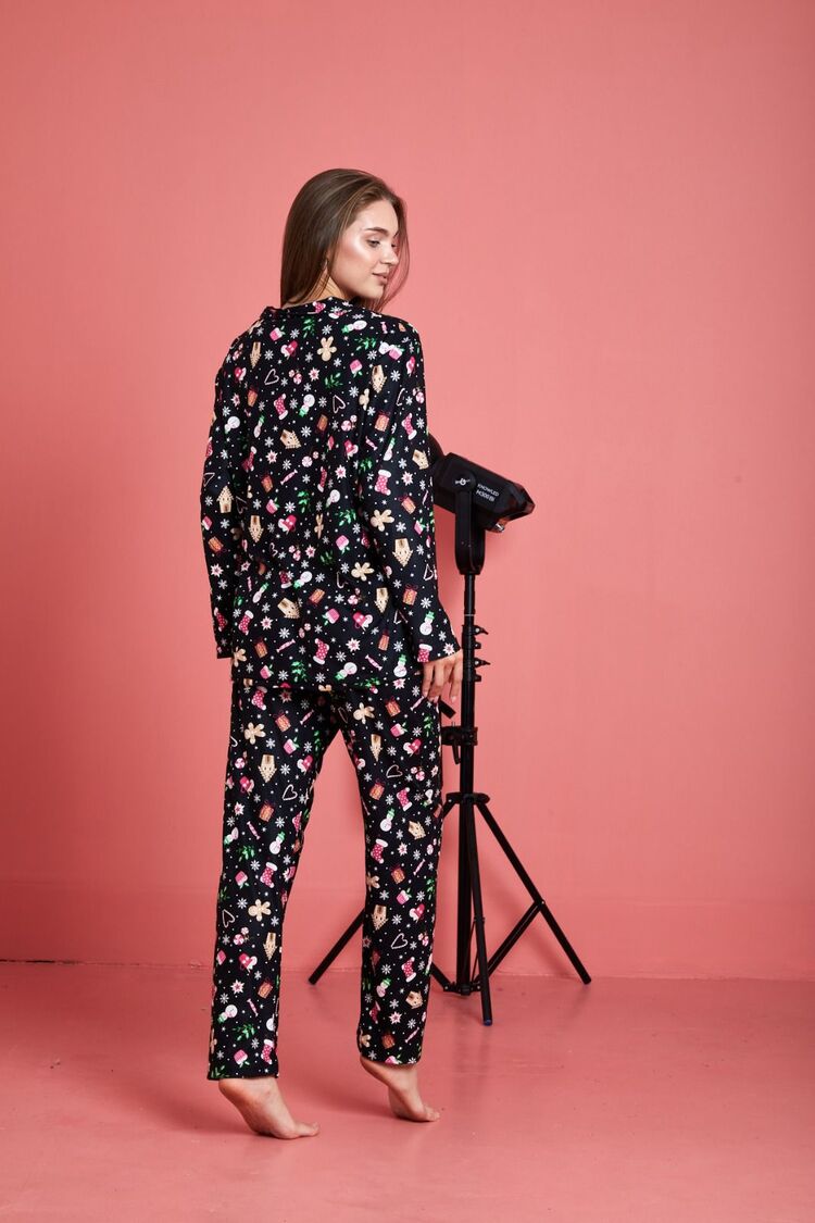 Kadın Süet Pijama Takımı