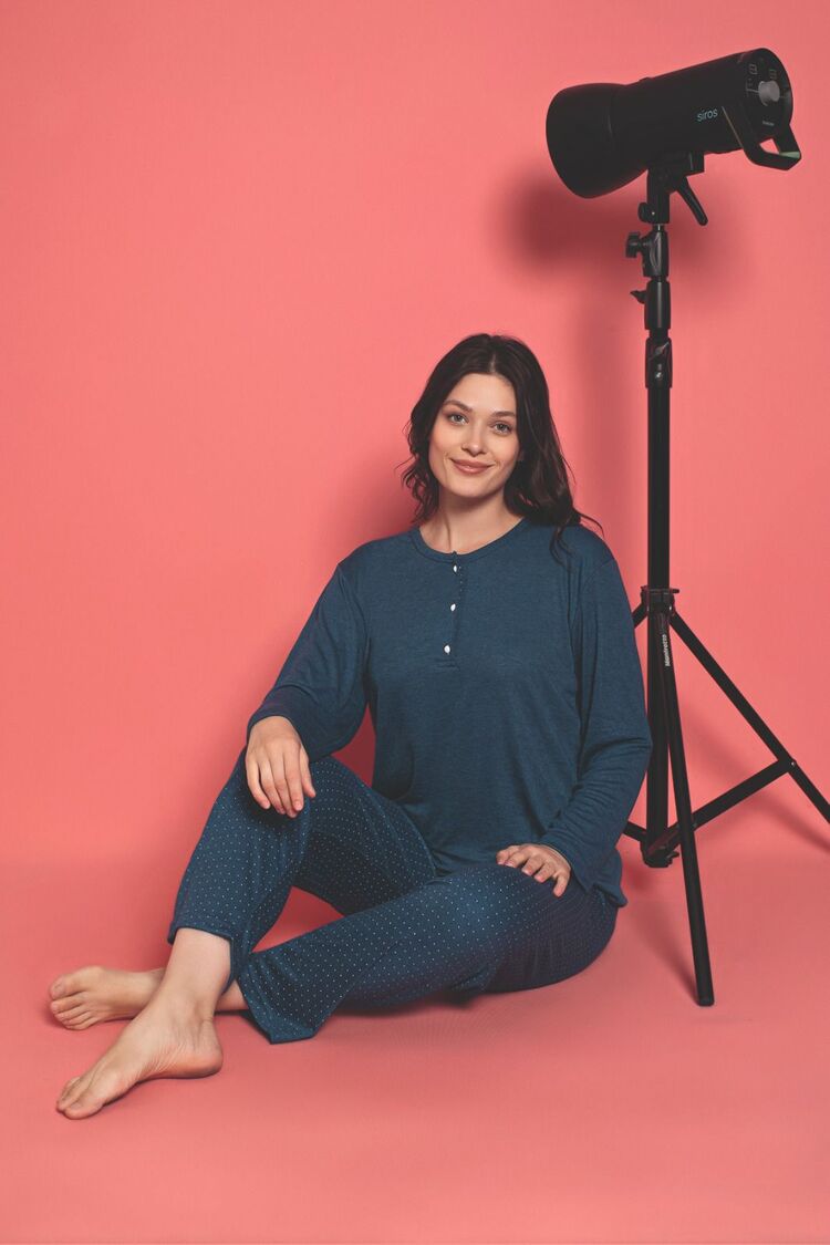 Kadın Bambu İnterlok Pijama Takımı