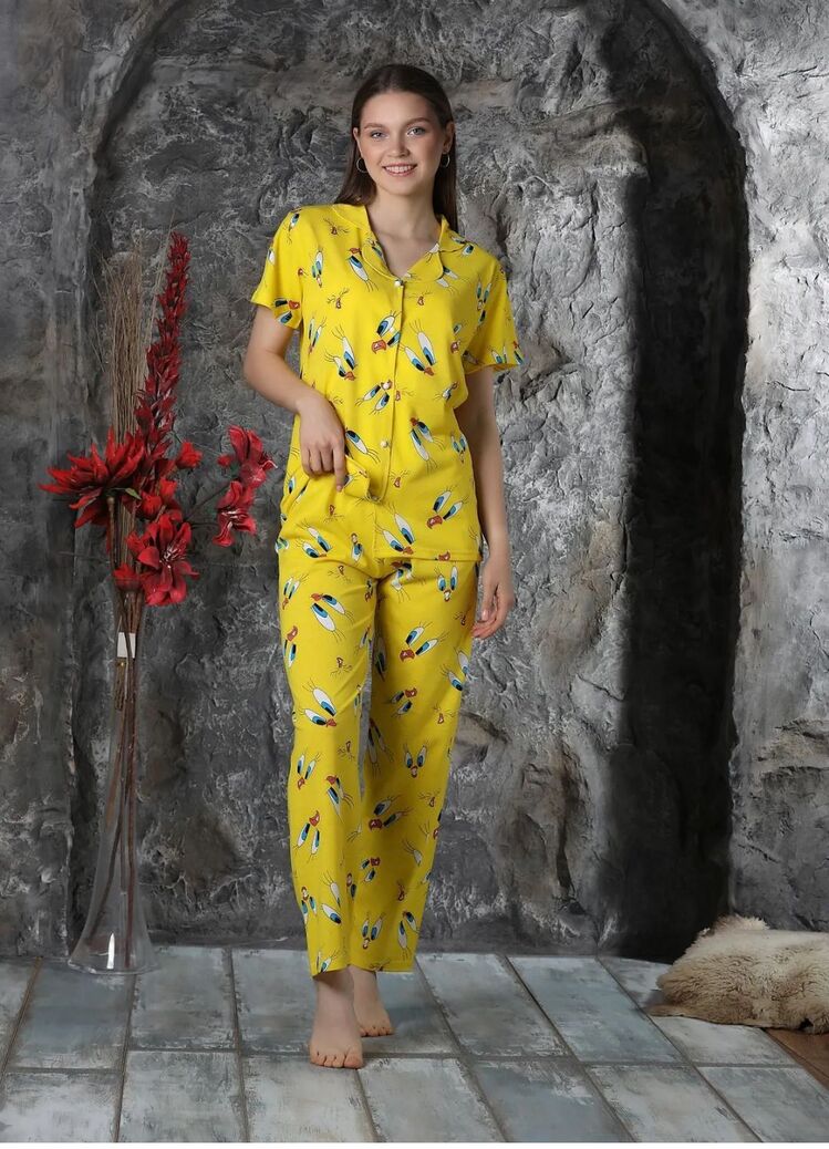 Tweety Desenli Kısakol Pijama Takım