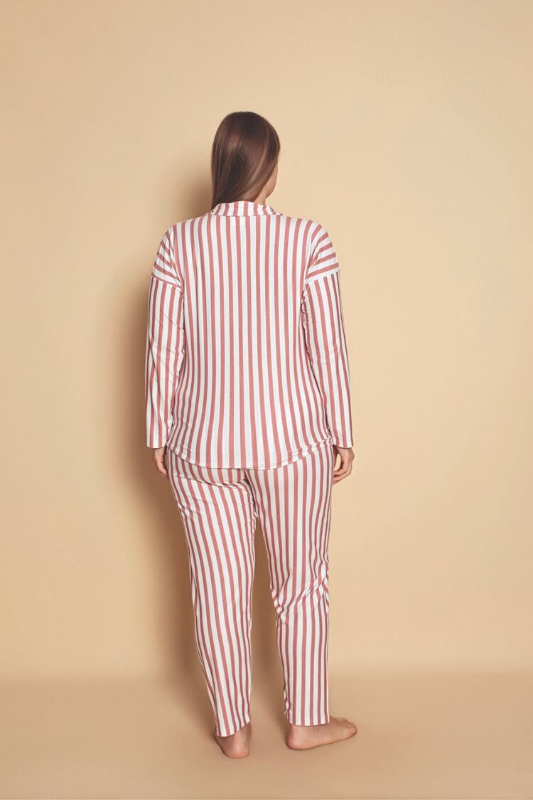 Büyük Beden Süet Pijama Takımı 