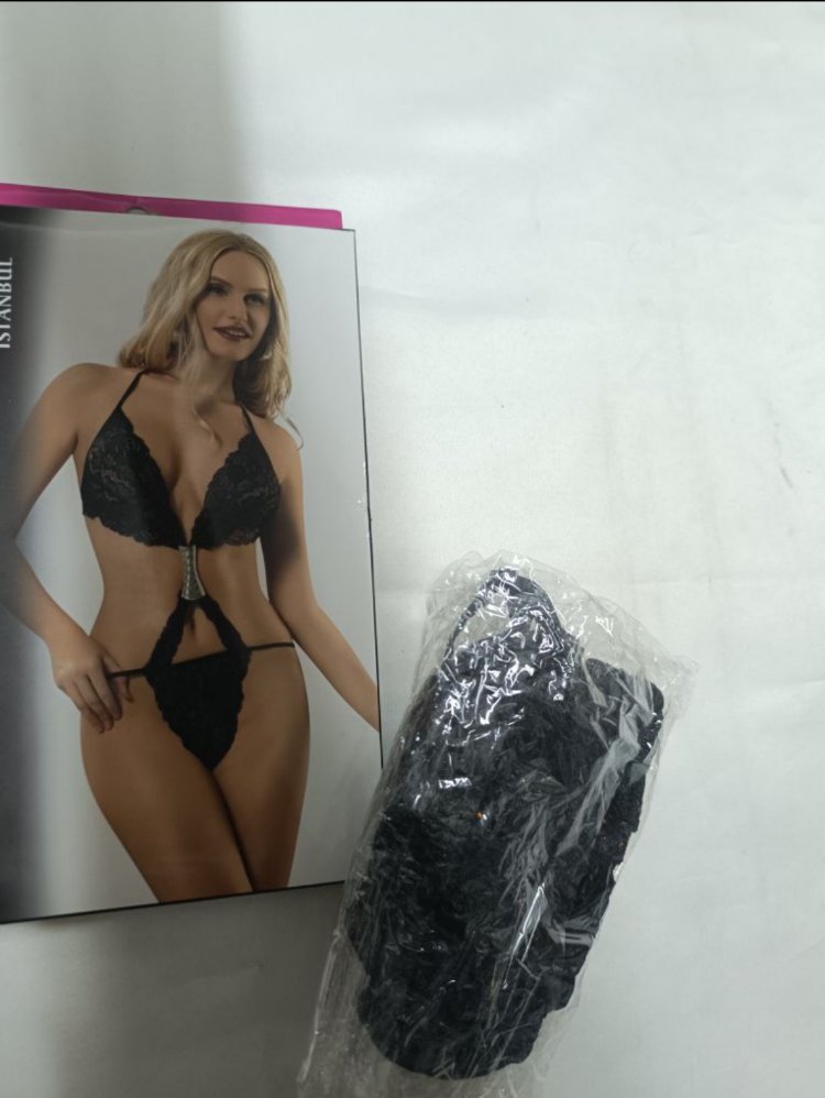 Siyah Fantazi Bodysuit