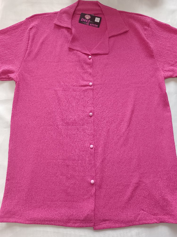 Kısakol Dügmeli Pijama Takımı