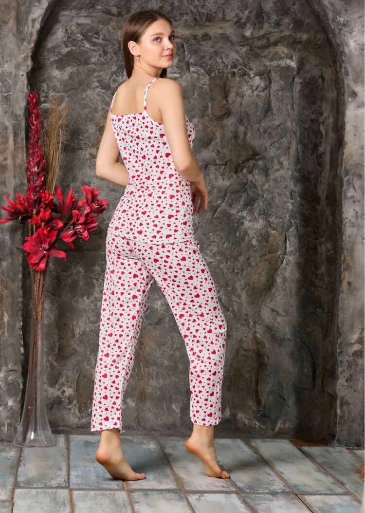 Kadın Askılı Penye Pijama Takımı