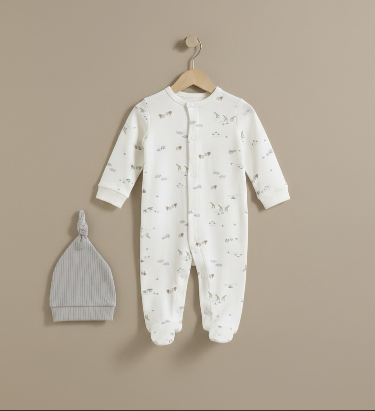 İncila Baby %100 Pamuk Erkek Tulum