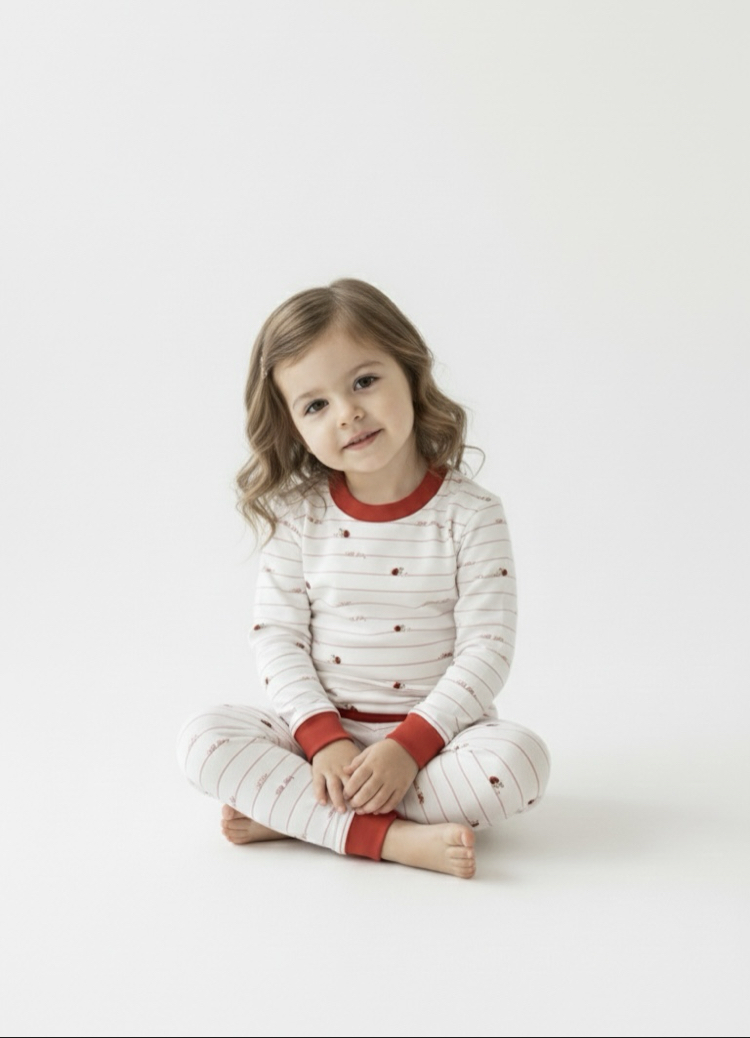 %100 Pamuk Kız Pijama Takımı (Çekme - Solma yapmaz)