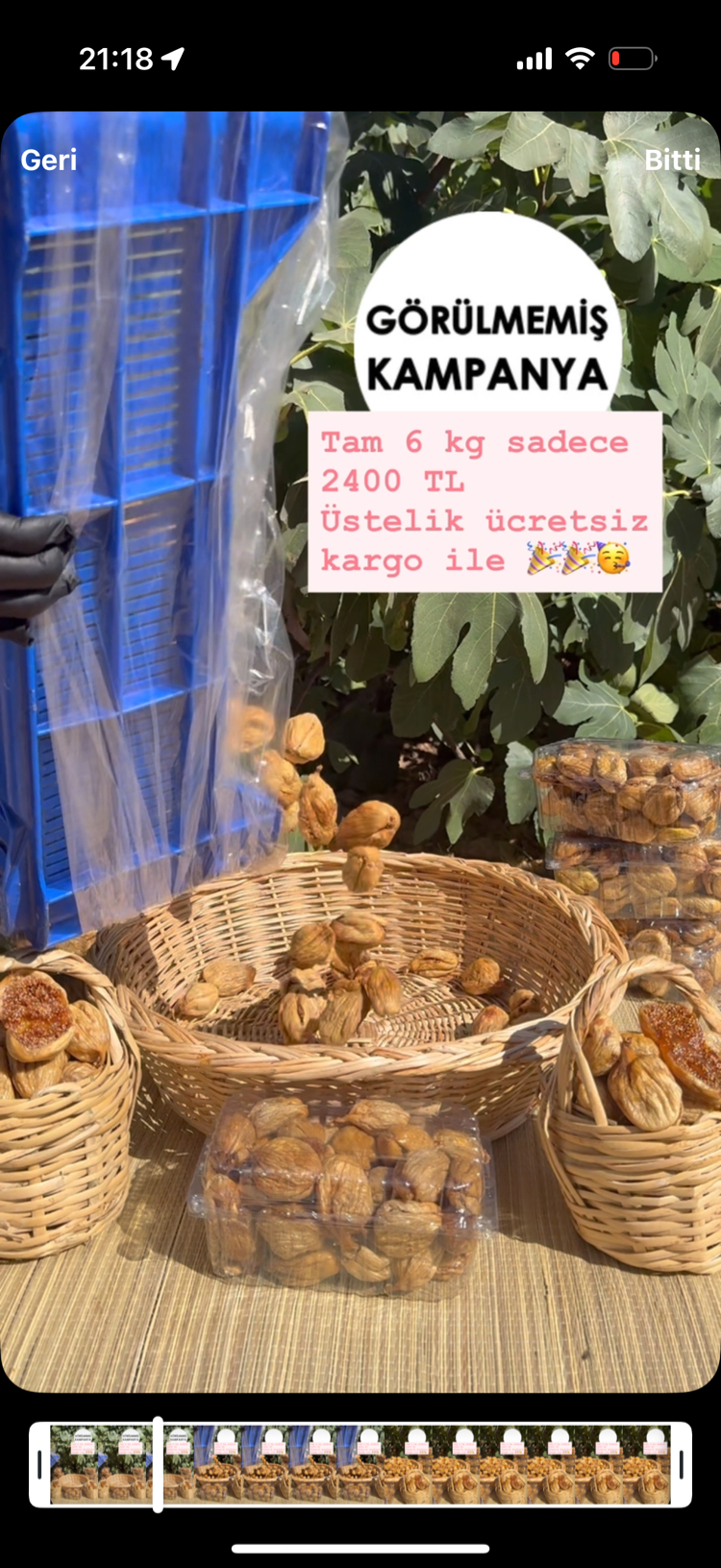 6 kg Büyük Çatlak Dağ İnciri 