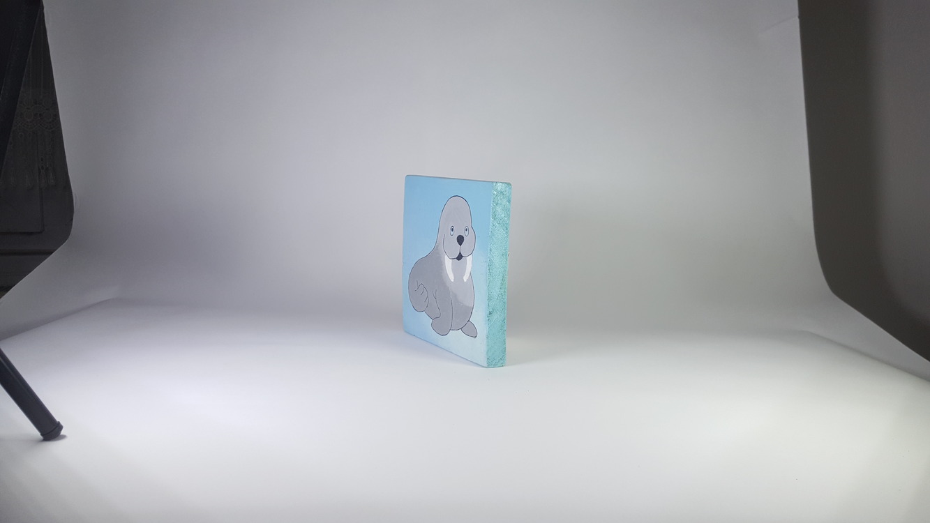El Yapımı Masif Ahşap Duvar Süsü - 15x15 cm