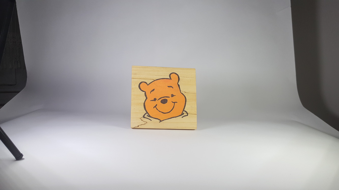 El Yapımı Masif Ahşap Duvar Süsü - 15x15 cm