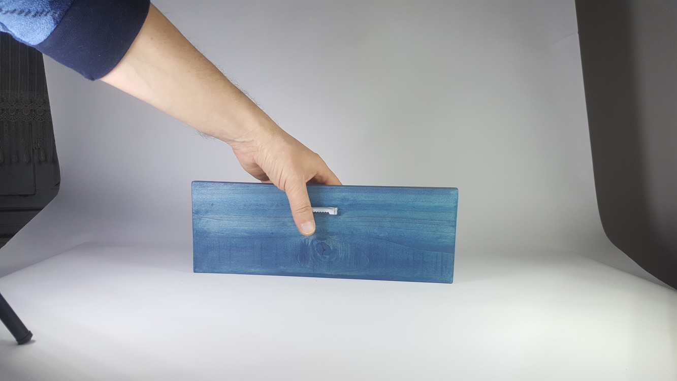 El Yapımı Masif Ahşap Duvar Süsü - 15x25 cm