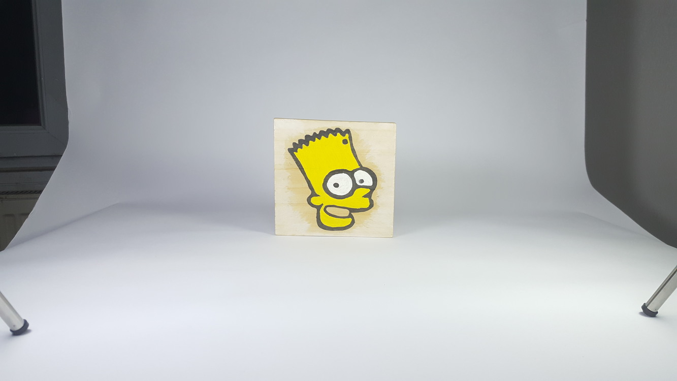 Bart... El Yapımı Masif Ahşap Duvar Süsü