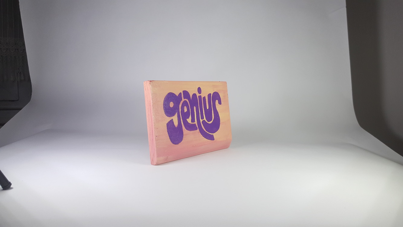 El Yapımı Masif Ahşap Duvar Süsü - 15x15 cm