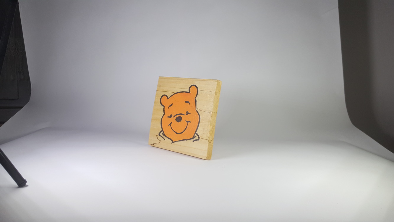 El Yapımı Masif Ahşap Duvar Süsü - 15x15 cm