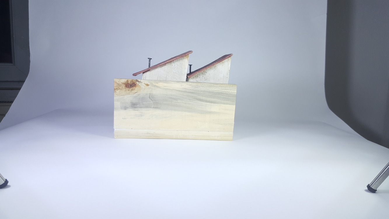 Eşsiz 3 Boyutlu Sokak Canlandırması - Ahşap ve Doğanın Buluşması (23x18x11 cm.)