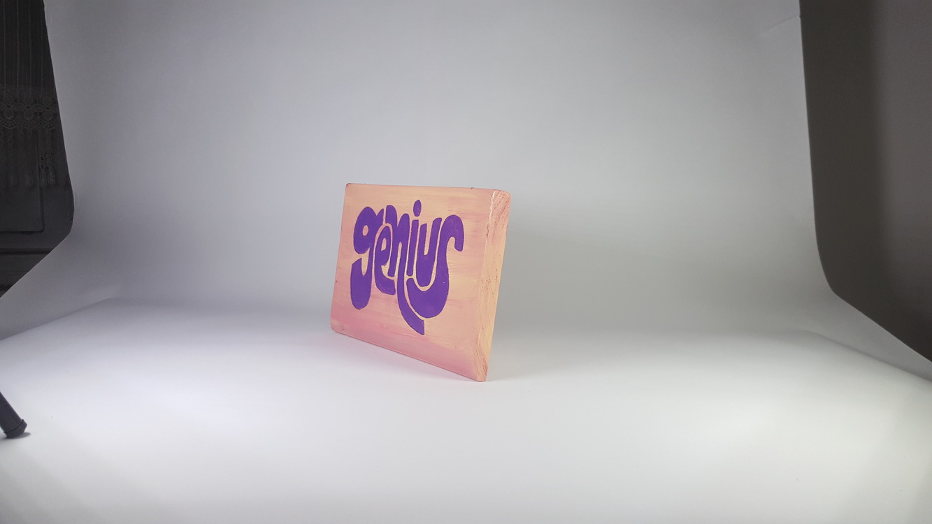 El Yapımı Masif Ahşap Duvar Süsü - 15x15 cm