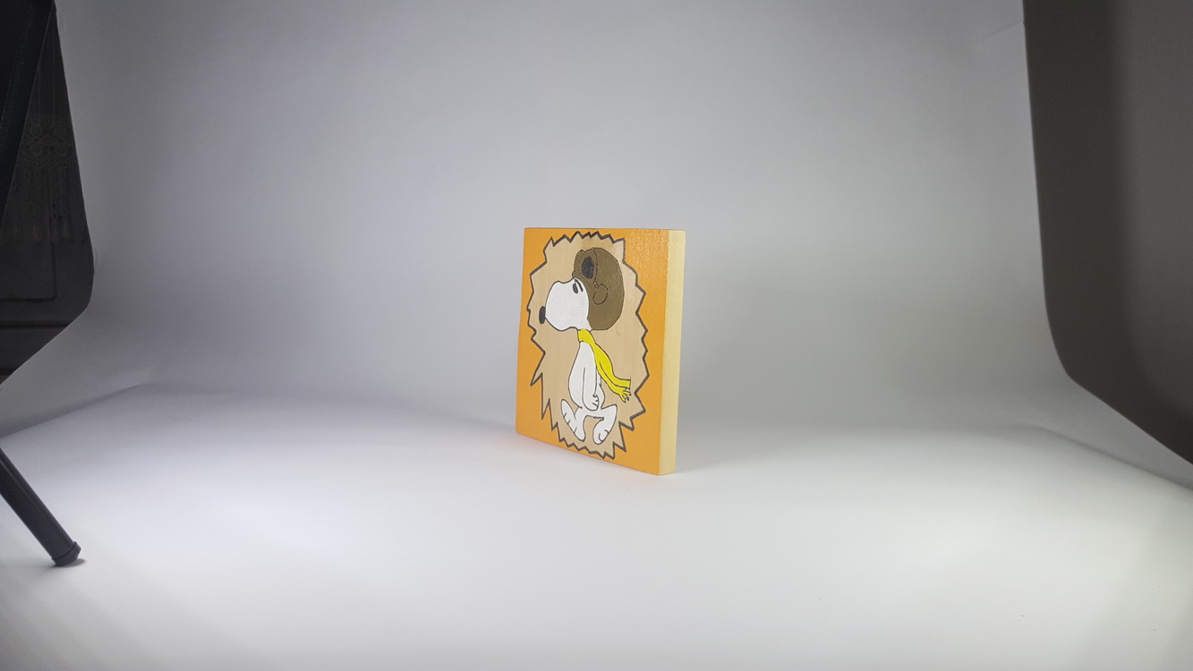El Yapımı Masif Ahşap Duvar Süsü - 15x15 cm