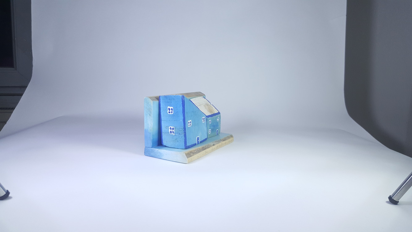 Eşsiz Minik Sokak Canlandırması - Ahşap ve Doğanın Buluşması (20x9x8 cm.)