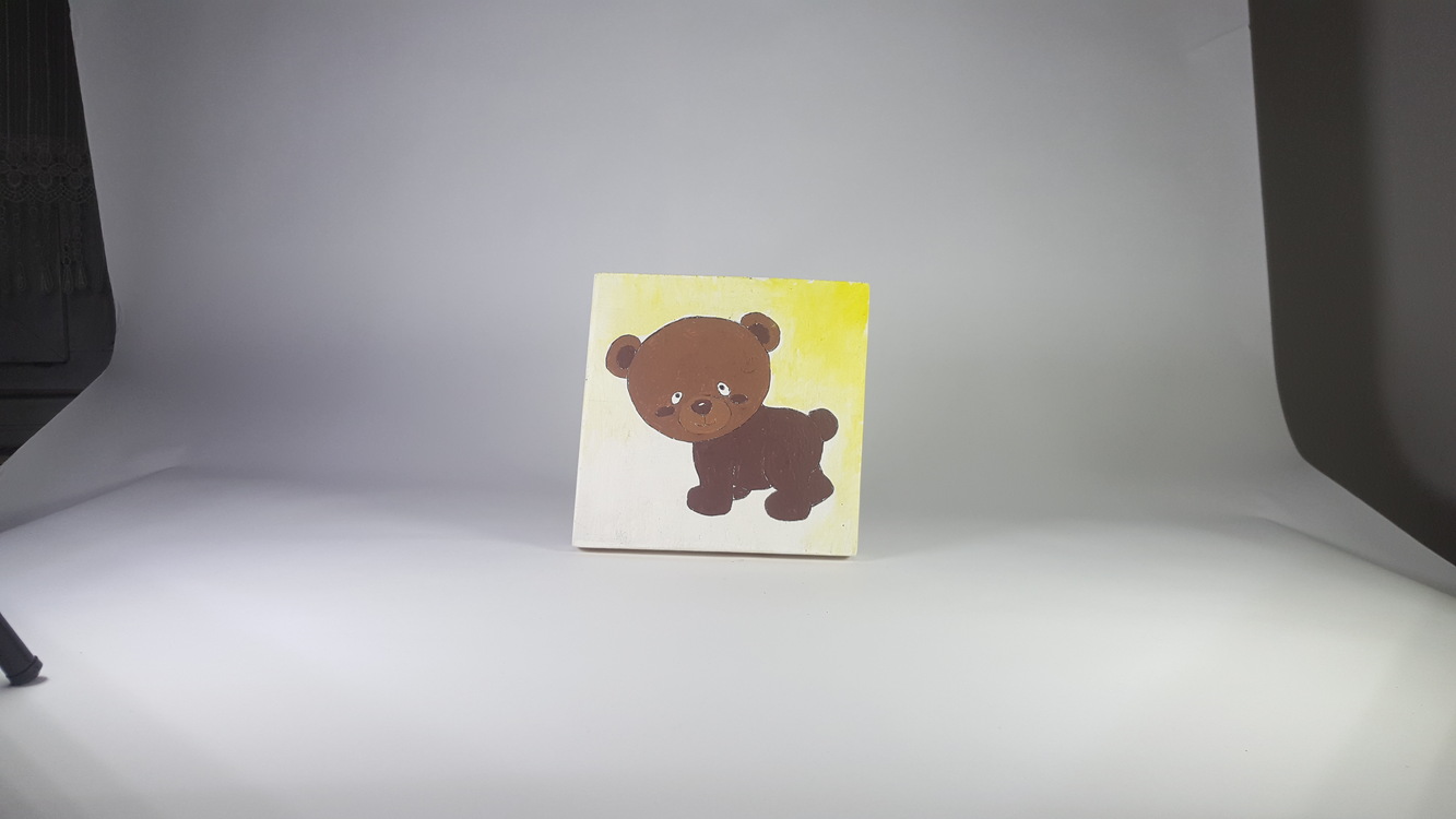 El Yapımı Masif Ahşap Duvar Süsü - 15x15 cm