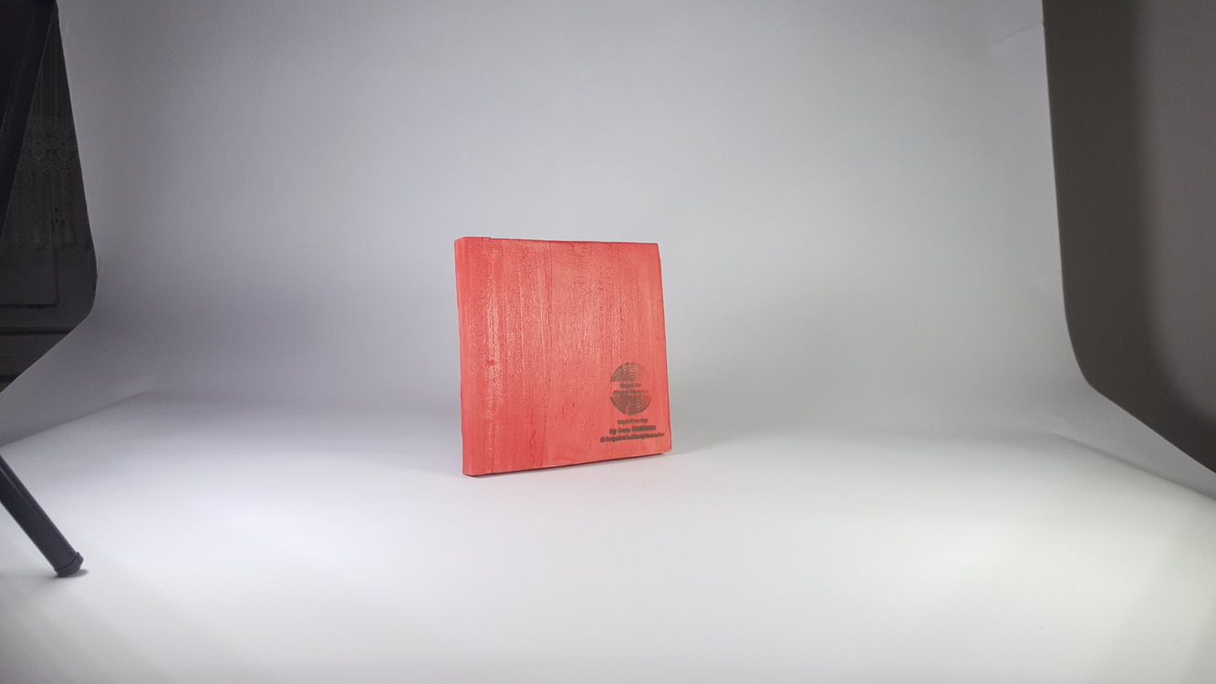El Yapımı Masif Ahşap Duvar Süsü - 15x15 cm
