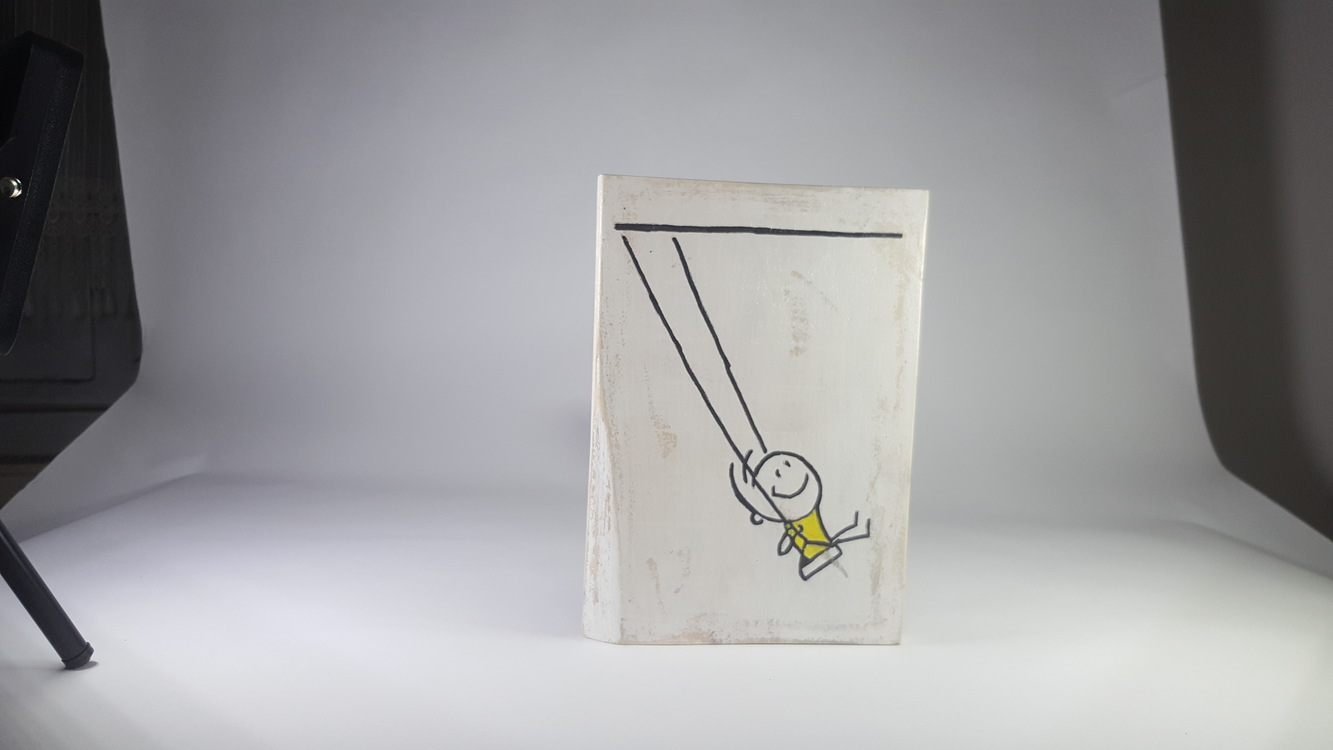 El Yapımı Masif Ahşap Duvar Süsü - 15x17 cm