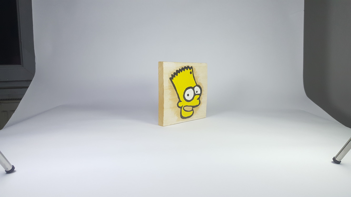 Bart... El Yapımı Masif Ahşap Duvar Süsü