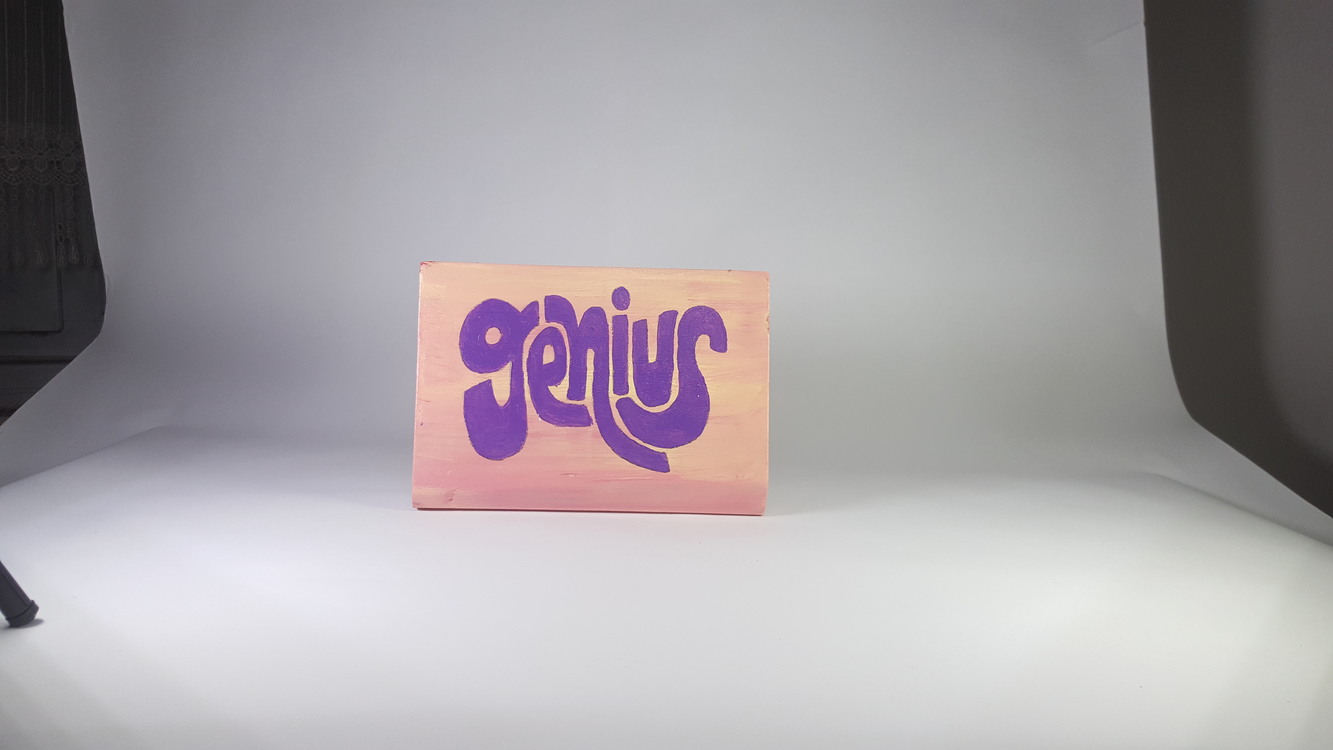 El Yapımı Masif Ahşap Duvar Süsü - 15x15 cm
