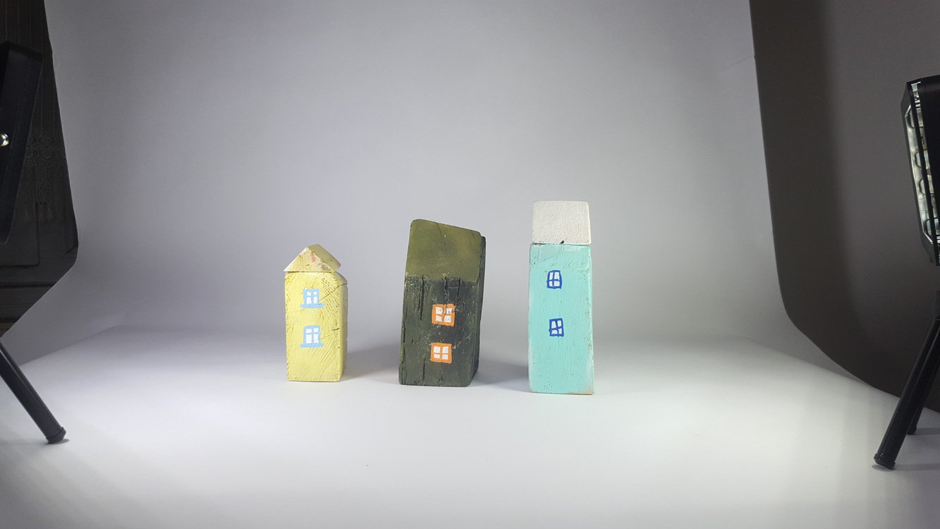 3'lü El Yapımı ahşap Masa Süsü (11x5x5 cm, 9x5x5 cm, 12x5x6 cm..)