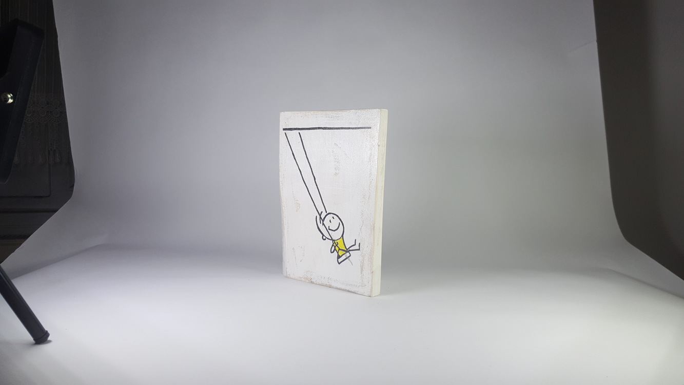 El Yapımı Masif Ahşap Duvar Süsü - 15x17 cm