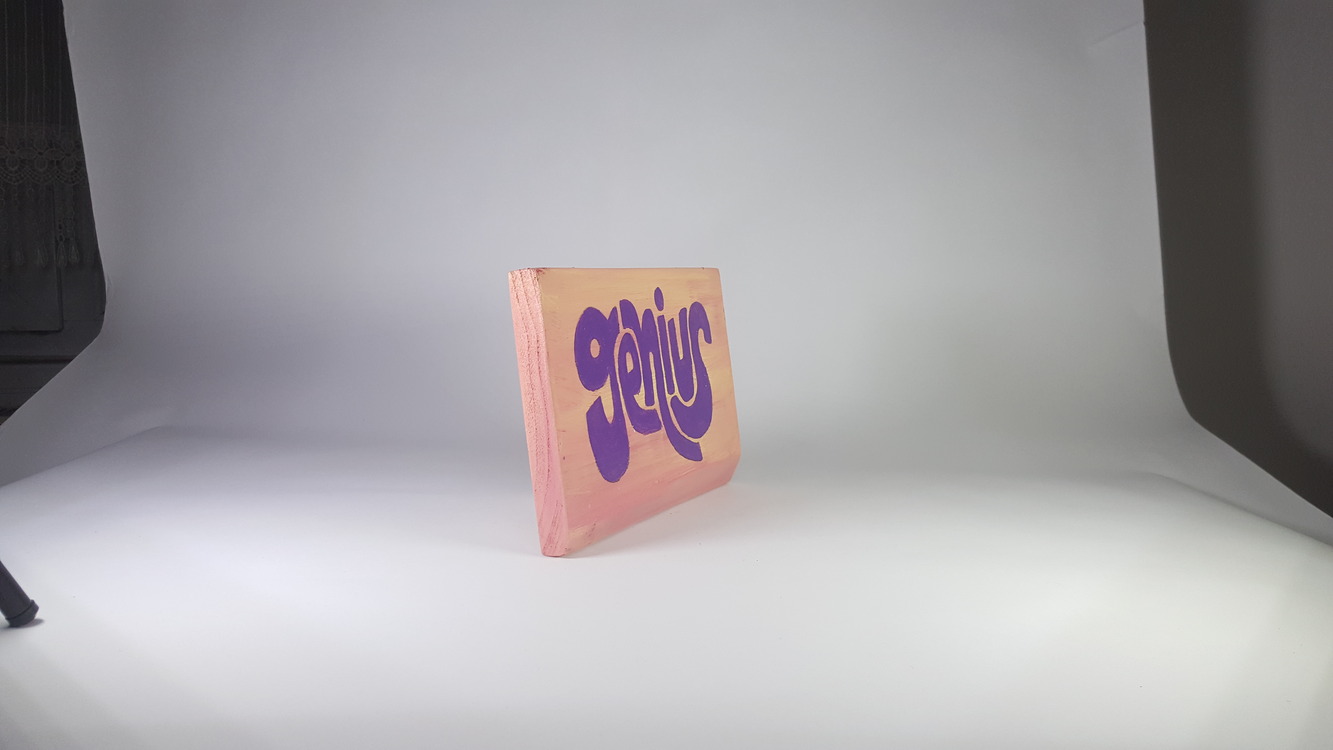 El Yapımı Masif Ahşap Duvar Süsü - 15x15 cm