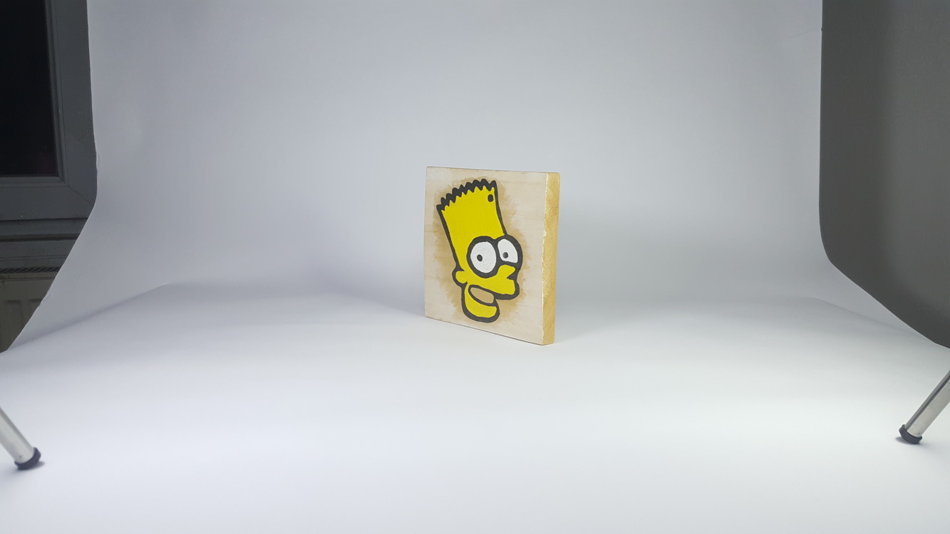 Bart... El Yapımı Masif Ahşap Duvar Süsü