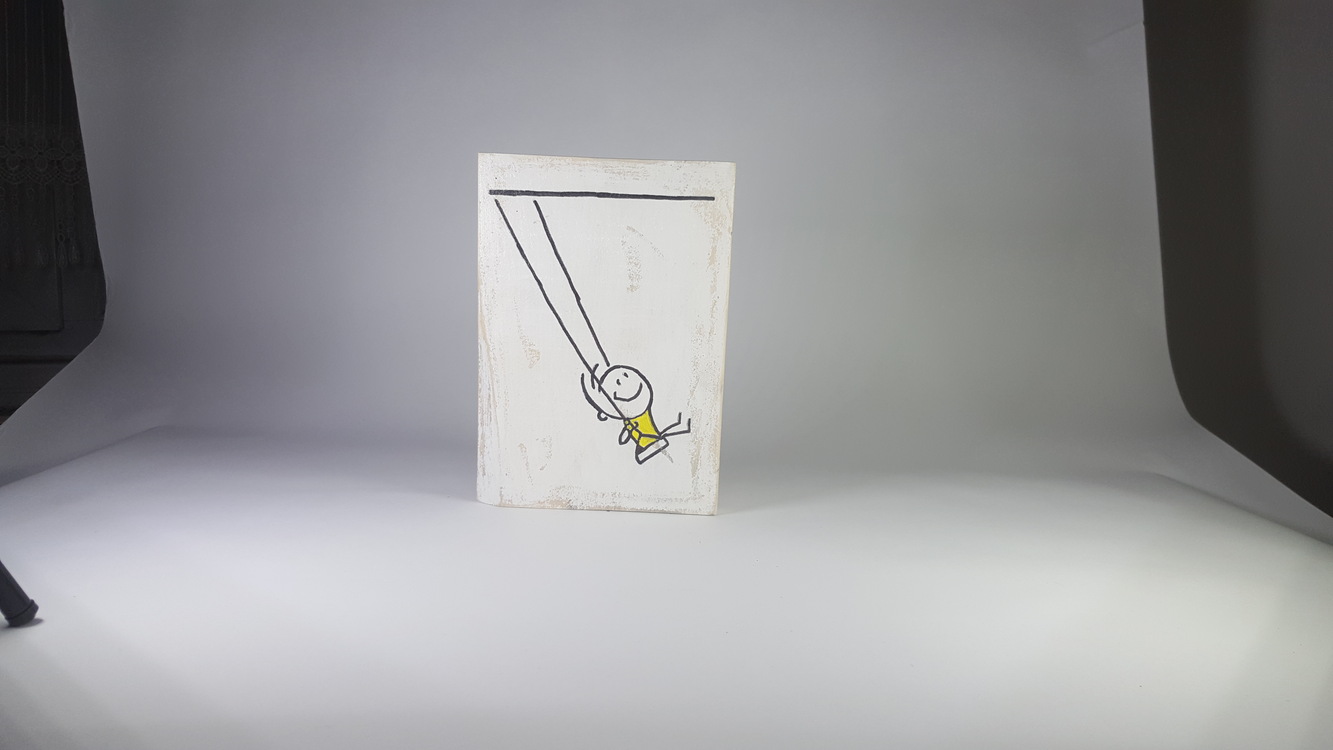El Yapımı Masif Ahşap Duvar Süsü - 15x17 cm