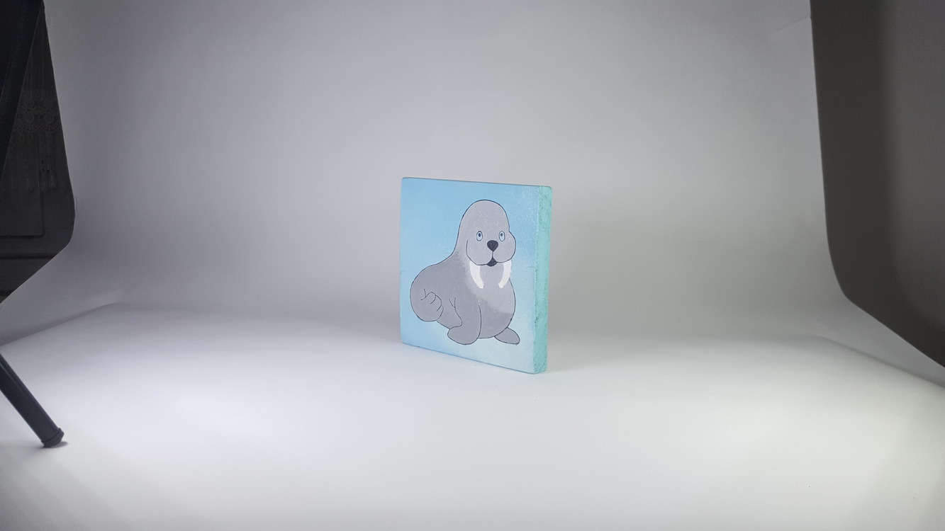 El Yapımı Masif Ahşap Duvar Süsü - 15x15 cm