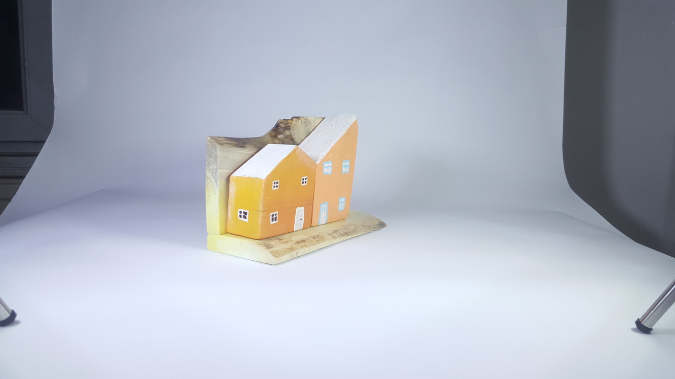 Eşsiz Minik Sokak Canlandırması - Ahşap ve Doğanın Buluşması (23x14x8,5 cm.)