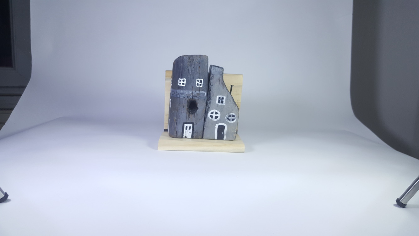 Ahşap ve Doğanın Buluşması (17x15x11 cm.) -Eşsiz Minik Sokak Canlandırması -