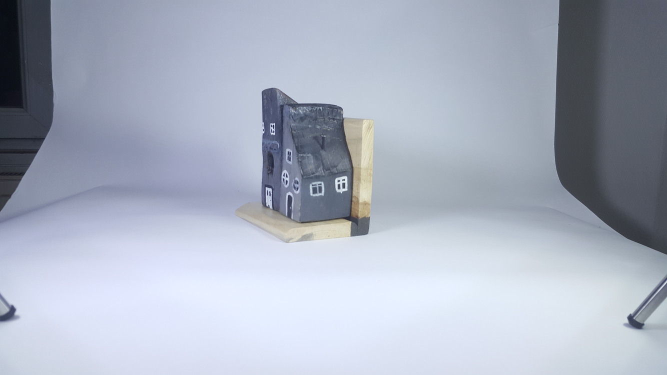 Ahşap ve Doğanın Buluşması (17x15x11 cm.) -Eşsiz Minik Sokak Canlandırması -