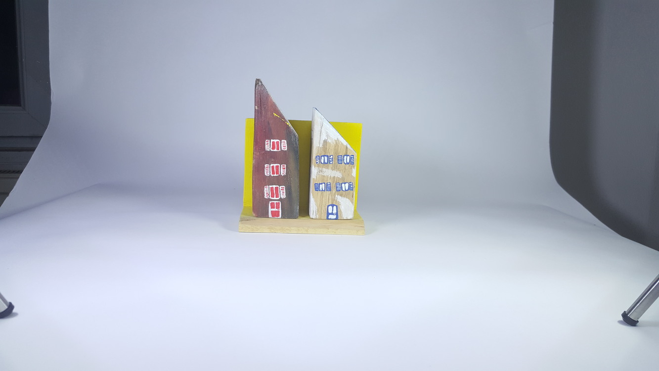 Ahşap ve Doğanın Buluşması (18x14,5x8,5 cm.) -Eşsiz Minik Sokak Canlandırması -