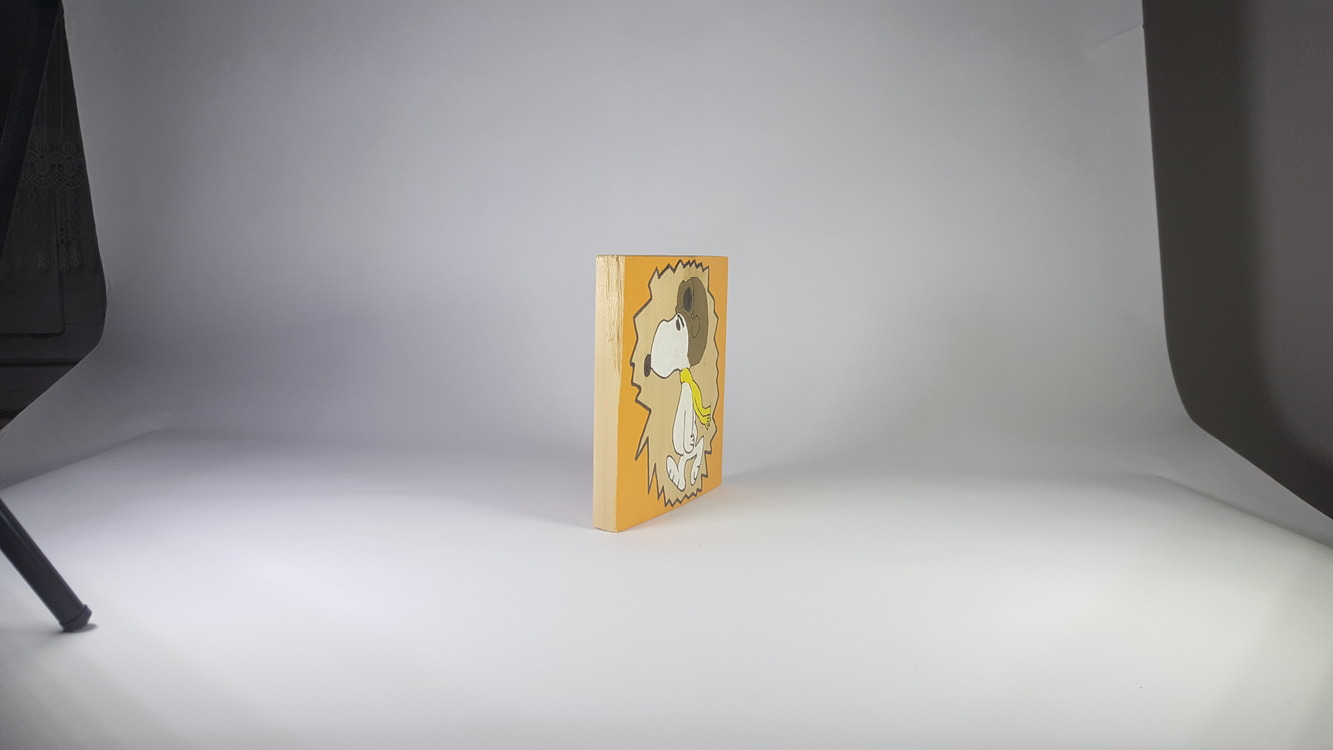 El Yapımı Masif Ahşap Duvar Süsü - 15x15 cm