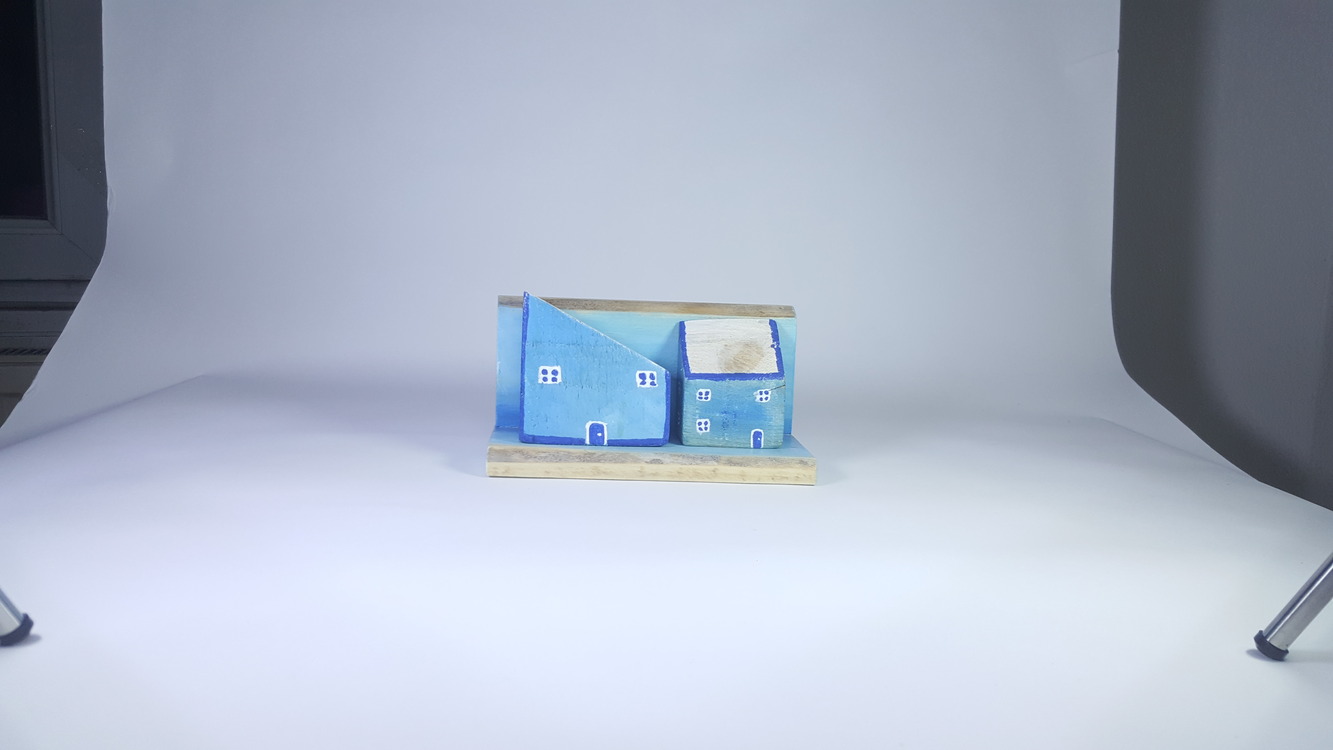 Eşsiz Minik Sokak Canlandırması - Ahşap ve Doğanın Buluşması (20x9x8 cm.)