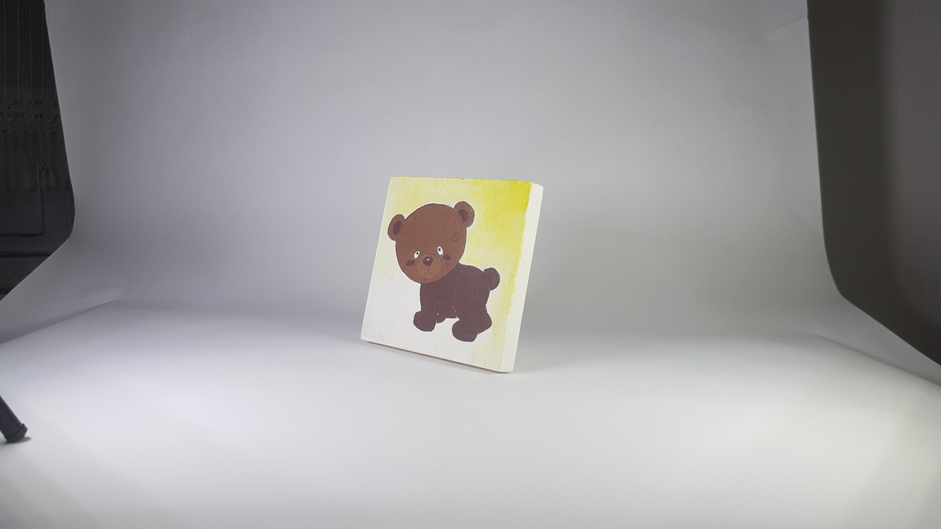 El Yapımı Masif Ahşap Duvar Süsü - 15x15 cm