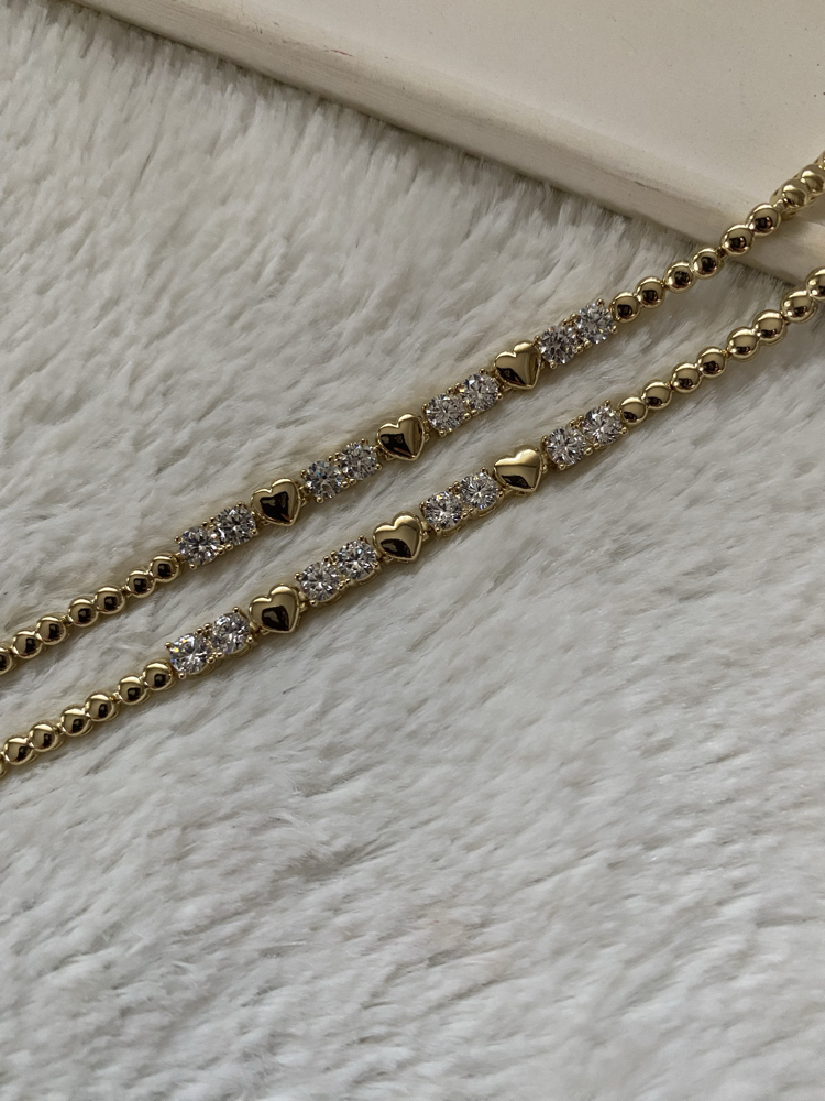 Xuping | 14K Kalpli & Suyolu Bileklik
