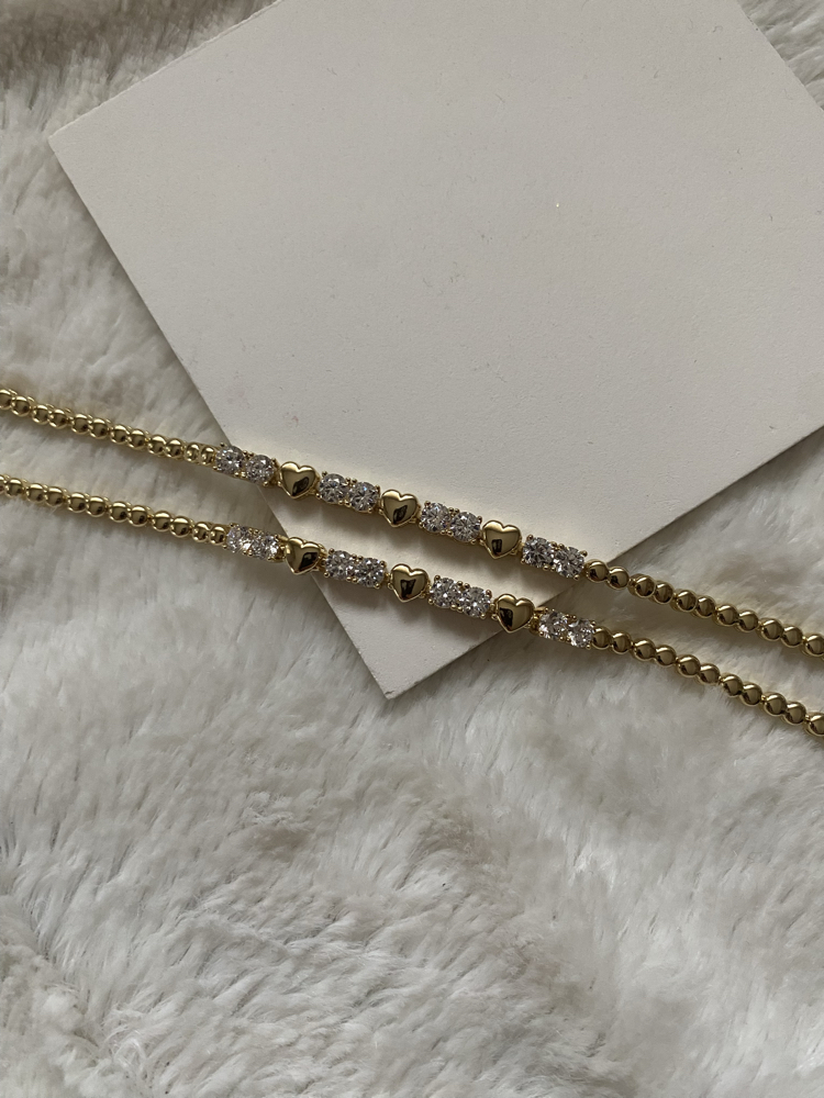 Xuping | 14K Kalpli & Suyolu Bileklik