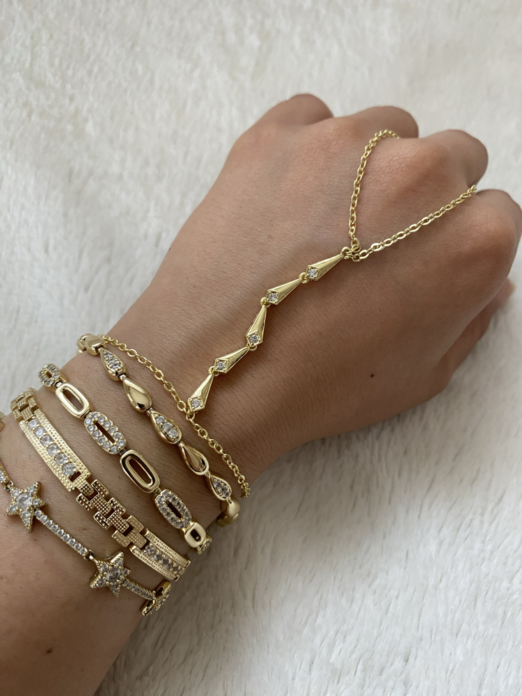 Ysx | 14K Ok Model Şahmeran Bileklik