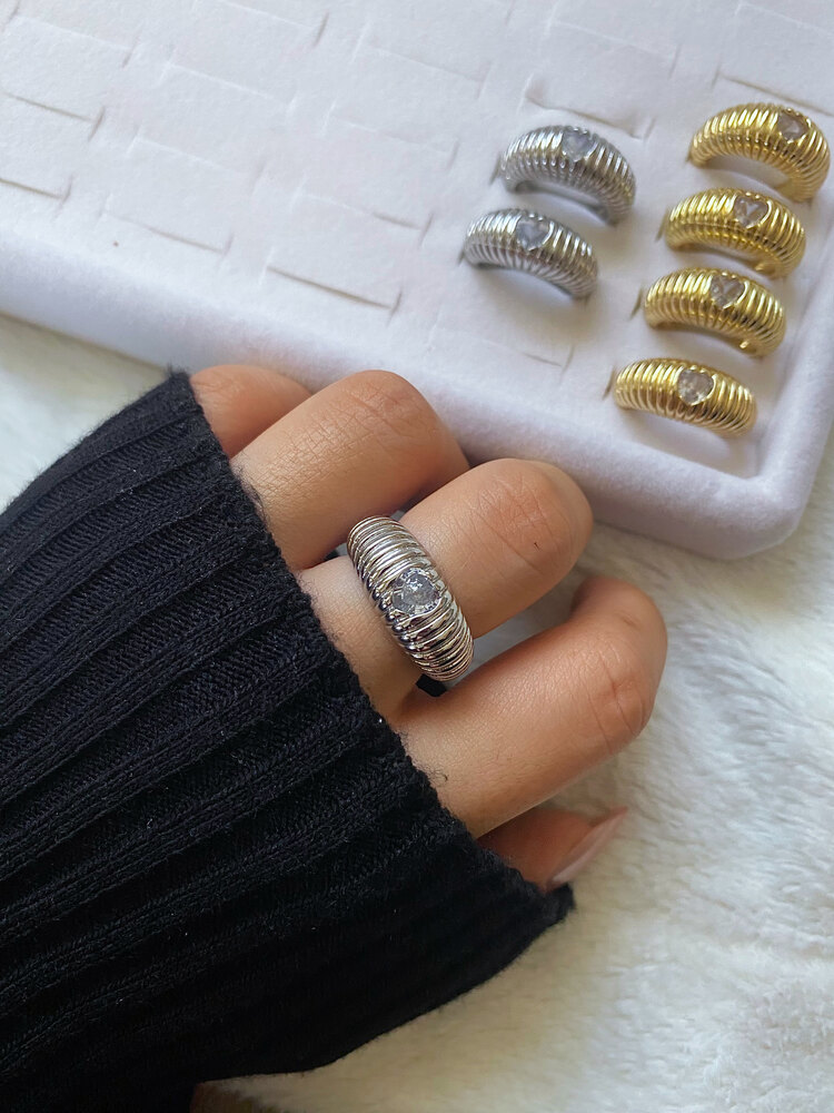 Kalpli Vintage Ayarlanabilir Yüzük