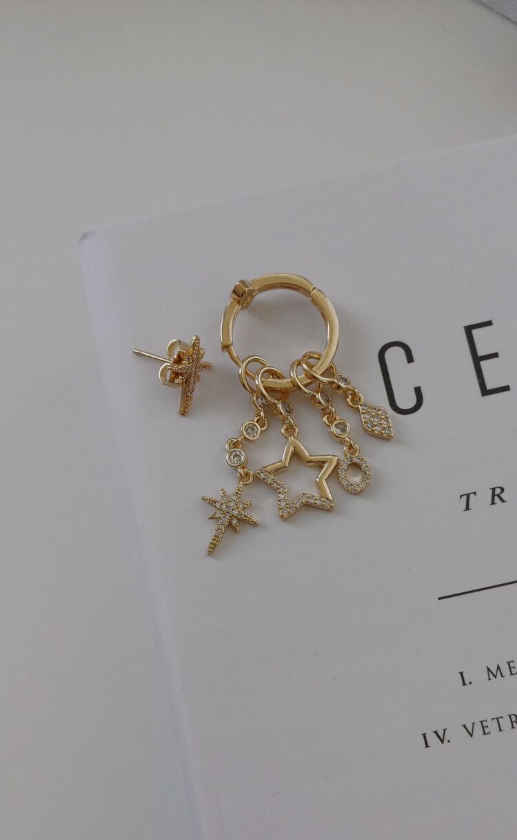 Charm Küpe (Kuzey Yıldızı) | Gold